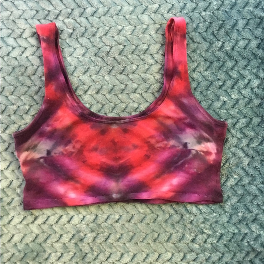 Hand dyed bra